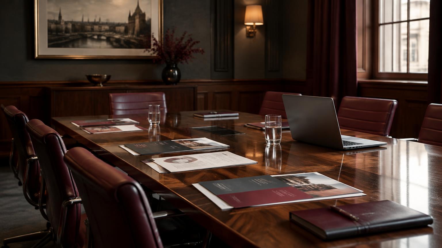 Chambers meeting room laid out for a marketing and business development session